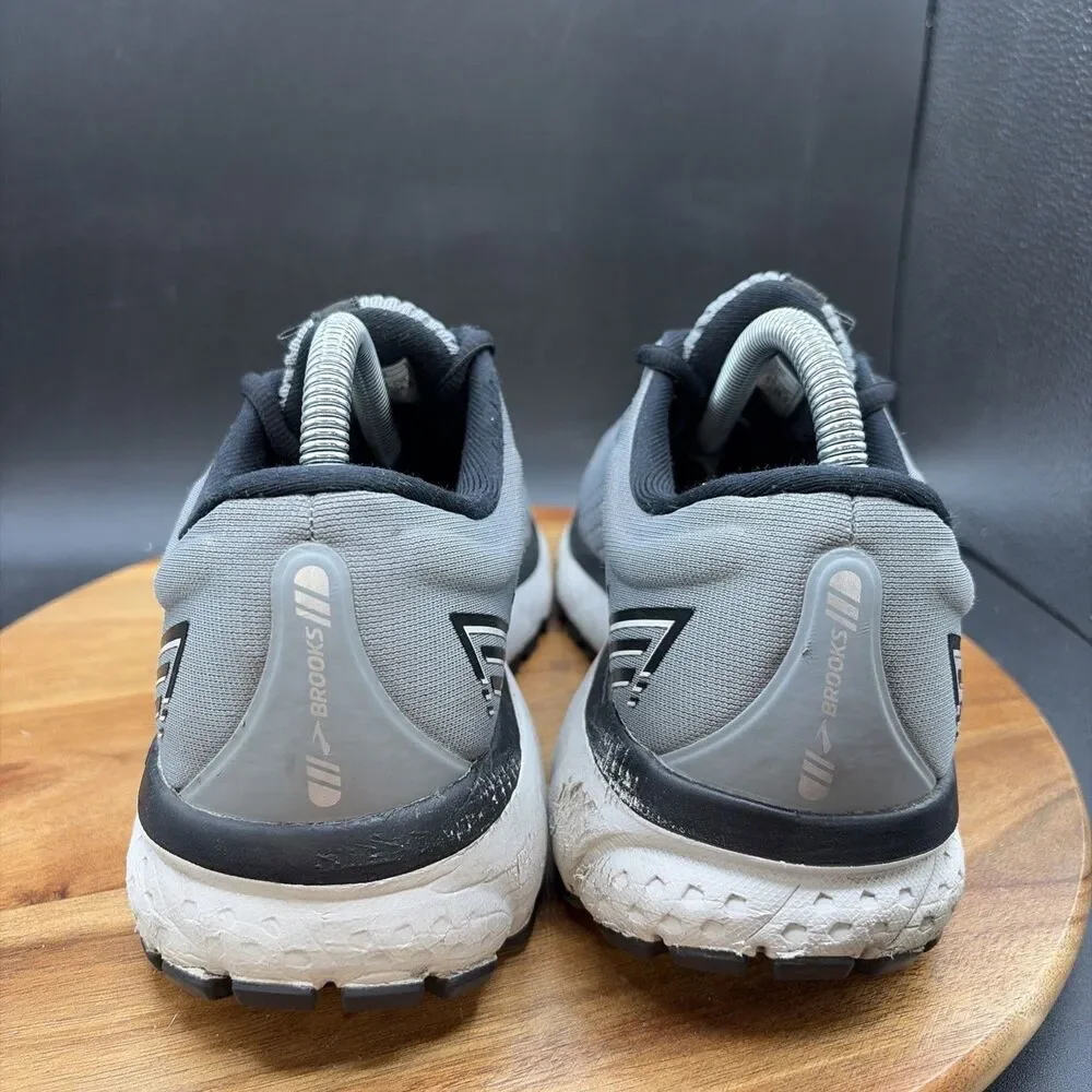 Brooks Ghost 13 Men's Size 8.5 D Running Shoes Grey Black Sneakers 1103481D040